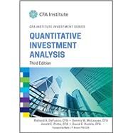 Quantitative Investment Analysis by Defusco, Richard A.; McLeavey, Dennis W.; Pinto, Jerald E.; Runkle, David E.; Anson, Mark J. P., 9781119104223