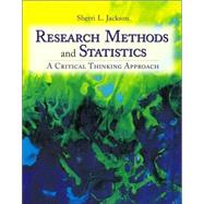 Research Methods and Statistics A Critical Thinking Approach by Jackson, Sherri L., 9780534554231