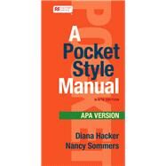 A Pocket Style Manual, APA...,Hacker, Diana; Sommers, Nancy,9781319244231