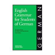 English Grammar for Students of German by Zorach, Cecile, 9780934034234
