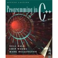 Programming in C++ by Dale, Nell B.; Weems, Chip; Headington, Mark R., 9780763714246