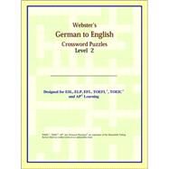 Webster's German to English Crossword Puzzles by ICON Reference, 9780497254254