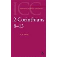II Corinthians 1-7 Volume 1 by Thrall, Margaret, 9780567084255