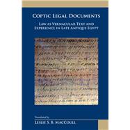 Coptic Legal Documents by Maccoull, Leslie S. B., 9780866984256