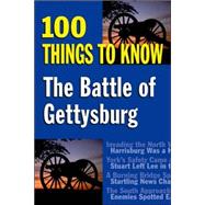 The Battle of Gettysburg 100 Things to Know by Allison, Sandy, 9780811734257