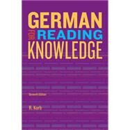 German for Reading Knowledge,Korb, Richard Alan,9781133604266