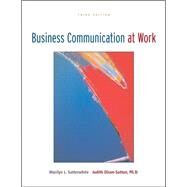 Business Communication at Work with OLC Premium Content Card by Satterwhite, Marilyn; Olson-Sutton, Judith, 9780073314273