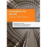 Foundations for the LPC by Firth, Clare; Smart, Elizabeth; Crompton, Lucy; Fox, Helen; Seabridge, Frances; Seymour, Jennifer, 9780192844279