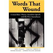 Words That Wound: Critical Race Theory, Assaultive Speech, And The First Amendment by Matsuda,Mari J, 9780813384283