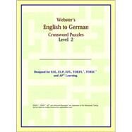 Webster's English to German Crossword Puzzles by ICON Reference, 9780497254285