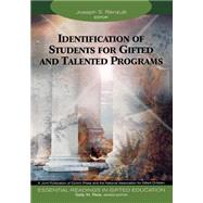 Identification of Students for Gifted and Talented Programs by Joseph S. Renzulli, 9781412904285