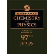 CRC Handbook of Chemistry and Physics, 97th Edition by Haynes; William M., 9781498754286