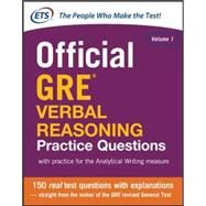 Official GRE Verbal Reasoning Practice Questions by Educational Testing Service, 9780071834292