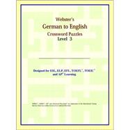 Webster's German to English Crossword Puzzles by ICON Reference, 9780497254292