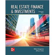Real Estate Finance & Investments by Brueggeman, William, 9781260734300