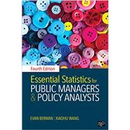 Essential Statistics for Public Managers and Policy Analysts by Berman, 9781506364315