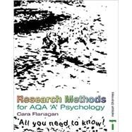 Research Methods for AQA 'A' Psychology: All You Need To Know! by Flanagan, Cara, 9780748794324