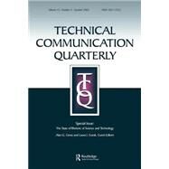 The State of Rhetoric of Science and Technology: A Special Issue of Technical Communication Quarterly by Gross; Alan G., 9780805894332