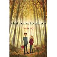 What I Came to Tell You by Hays, Tommy, 9781606844335