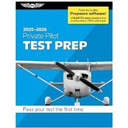 2025-2026 Private Pilot Test Prep (Softcover) With Prepware Software by ASA, 9781644254349
