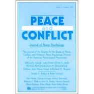 Military Ethics and Peace Psychology: A Dialogue:a Special Issue of peace and Conflict by Arrigo, Jean Maria; Wagner, Richard V., 9780805894356
