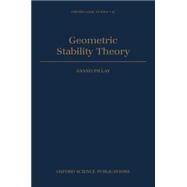 Geometric Stability Theory by Pillay, Anand, 9780198534372