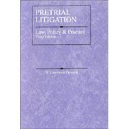 Pretrial Litigation: Law, Policy, and Practice by Dessem, R. Lawrence, 9780314254375