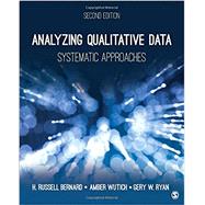 Analyzing Qualitative Data by Bernard, H. Russell; Wutich, Amber; Ryan, Gery W., 9781483344386