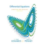 Differential Equations Computing and Modeling by Edwards, C. Henry; Penney, David E., 9780136004387