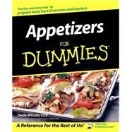 Appetizers For Dummies by Wilson, Dede, 9780764554391