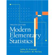 Modern Elementary Statistics by Freund, John E.; Perles, Benjamin M., 9780131874398