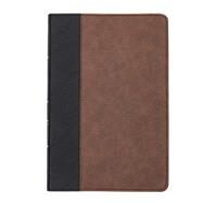 CSB Large Print Thinline Bible, Black/Brown LeatherTouch by CSB Bibles by Holman, 9781087774404