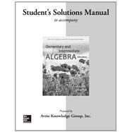 Student Solutions Manual for Elementary & Intermediate Algebra by Baratto, Stefan; Bergman, Barry; Hutchison, Donald, 9780077574406
