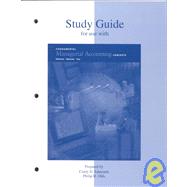 Study Guide for use with Fundamental  Managerial Accounting Concepts by Edmonds, Cindy D.; Olds, Philip R.; Edmonds, Thomas P.; Tsay, Bor-Yi, 9780070214422