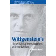 Wittgenstein's  Philosophical Investigations: An Introduction by David G. Stern, 9780521814423