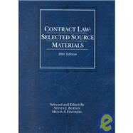 Contract Law: Selected Source Materials 2001 by Burton, Steven J., 9780314254429