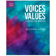 Voices and Values, a Reader for Writers, 2/e by Janet M. Goldstein, John Langan, 9781591944430