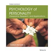 Psychology of Personality Viewpoints, Research, and Applications by Carducci, Bernardo J., 9781118504437