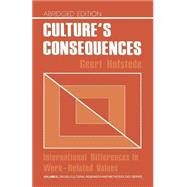 Culture's Consequences International Differences in Work-Related Values by Geert Hofstede, 9780803914445
