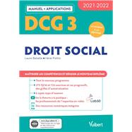DCG 3 - Droit social : Manuel et Applications 2021-2022 by Laure Bataille; Irne POLITIS-BRINGUET, 9782311404449