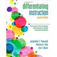 Differentiating Instruction by Thousand, Jacqueline S.; Villa, Richard A.; Nevin, Ann I., 9781483344454