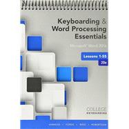 Keyboarding in SAM 365 & 2016, 55 Lessons with Word Processing, Multi-Term Printed Access Card, 20th Edition by Vanhuss, 9781337104456