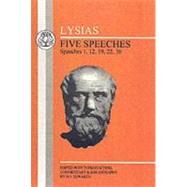 Lysias: Five Speeches: 1, 12, 19, 22, 30 by Lysias; Edwards, M. J., 9781853994470