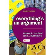 Everything's an Argument,Lunsford, Andrea A.;...,9781319244484