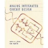 Analog Integrated Circuit Design by David Johns; Ken Martin, 9780471144489