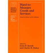 Hard-to-Measure Goods and Services by Berndt, Ernst R., 9780226044491