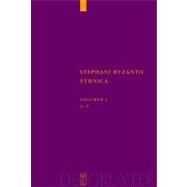 Stephani Byzantii Ethnica by Billerbeck, Margarethe, 9783110174496