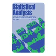 Statistical Analysis by A. A. Afifi, 9780120444502