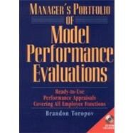 Manager's Portfolio of Model Performance Evaluations by Toropov, Brandon, 9780138564513