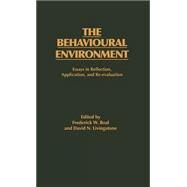 The Behavioural Environment: Essays in Reflection, Application and Re-evaluation by Boal,F.W.;Boal,F.W., 9780415004541
